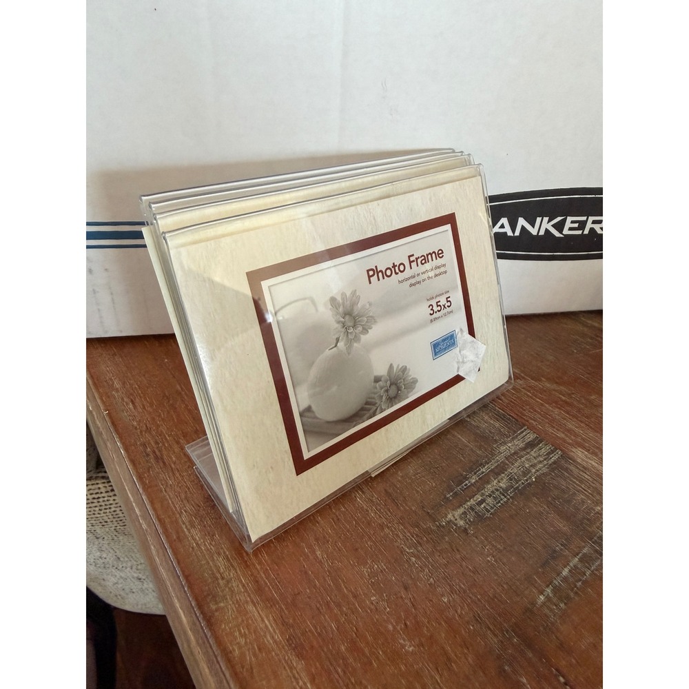 Freestanding Borderless Plastic Photo 3.5x5 L-Frame - Special Moments - Set of 4